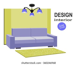 living room with a sofa
