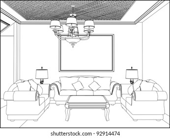 Living Room Vector 09