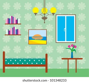 Living room. vector