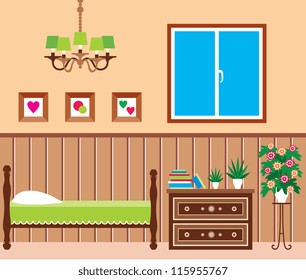Living room. vector
