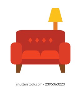 Living Room Vector Flat Icon For Personal And Commercial Use.
