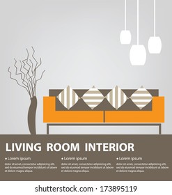 Living Room vector illustration