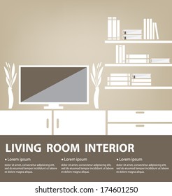 Living Room vector illustration