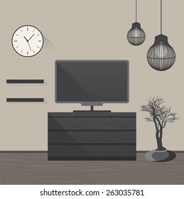 Living Room vector illustration