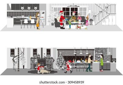 Living space / Christmas party