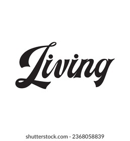 living text on white background.