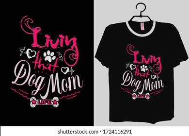 Living that DOG MOM life, Custom Dogs Shirt, Dog Lover, Dog Mom Shirt, Pets  Mama Shirt, Dogs Mom Gift, Dog Person Gift, Custom Pets shirt