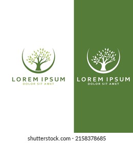 Living tree logo design, using vector concept.