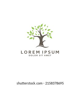 Living Tree Logo Design Using Vector Stock Vector (Royalty Free ...