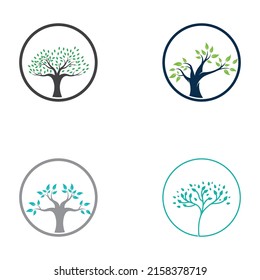 Living tree logo design, using vector concept.