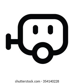 Living Van Bold Line Vector Icon