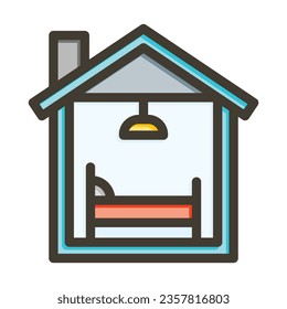 Living Vector Thick Line Filled Colors Icon For Personal And Commercial Use.
