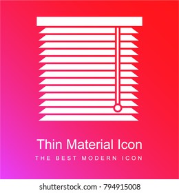 Livingroom curtain tool red and pink gradient material white icon minimal design