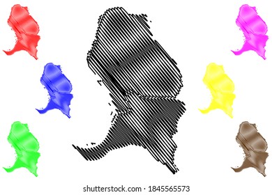 Livingston County, Kentucky (U.S. county, United States of America, USA, U.S., US) map vector illustration