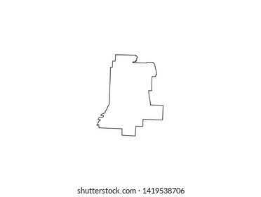 Livingston outline map New York region 