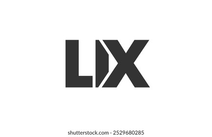 LIX logo design template with strong and modern bold text. Initial based vector logotype featuring simple and minimal typography. Trendy company identity ideal for businesses brand presence.