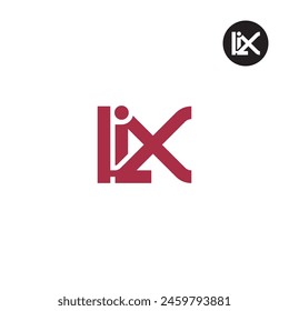 LIX-Logo-Buchstabe Monogram Design