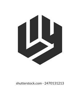 LIY letter logo, LIY Alphabet logo, initials logo