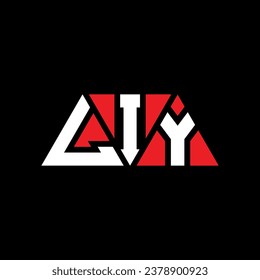 LIY triangle letter logo design with triangle shape. LIY triangle logo design monogram. LIY triangle vector logo template with red color. LIY triangular logo Simple, Elegant, and Luxurious design.