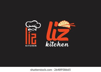  Liz Kitchen Logo Concepts vector design