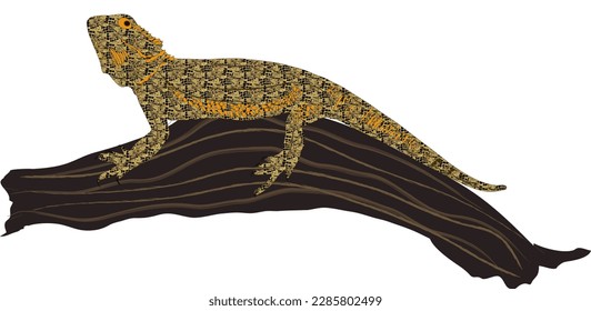 The lizard Almighty has one of the branches in golden color