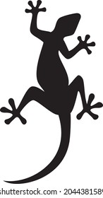 Lizard-Tier, schwarze Vektorgrafik