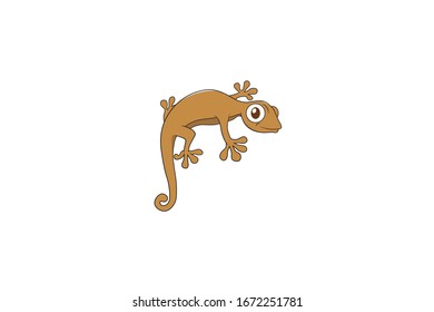 Lizard Animal Cartoon Vector Illustration