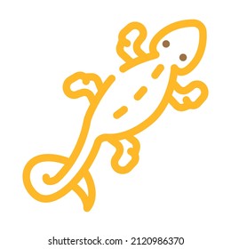 lizard animal color icon vector. lizard animal sign. isolated symbol illustration