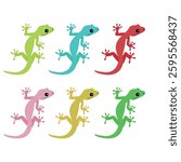 Lizard animal cute vector illustration emoji symbol sign icon vector illustration isolated flat