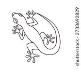 Lizard animal cute vector illustration emoji symbol sign icon vector illustration isolated flat gecko reptile