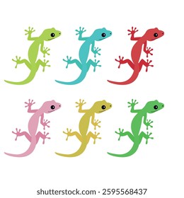 Lizard animal cute vector illustration