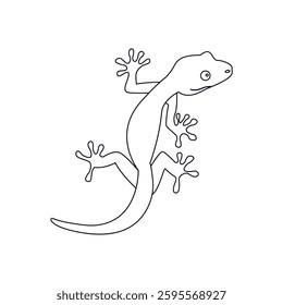 Lizard animal cute vector illustration