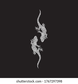 lizard animal vector logo template