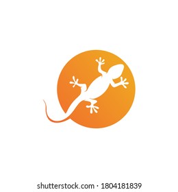 Lizard. Plantilla de logotipo de vector animal
