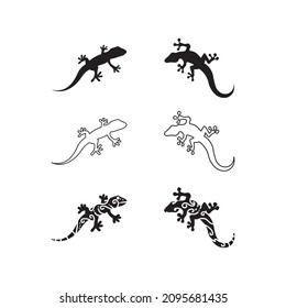 lizard and animal vector  salamander gecko crocodile and reptiles design logo illustration