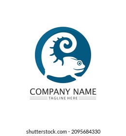 lizard and animal vector  salamander gecko crocodile and reptiles design logo illustration