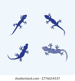 Lizard art modern style trendy design beauteous vector Illustration.eps