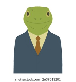 lizard in a business suit animal vector on a white background
Vector animal in a suit on a white background