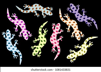 Lizard cartoon graphic vector