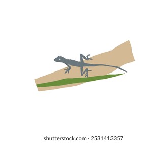 Lizard Catching Insect Stock Vectors and Vector Art.