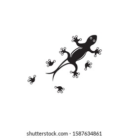 Lizard Chameleon Gecko animall logo and symbol vector illustration