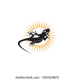 Lizard Chameleon Gecko animall logo and symbol vector illustration