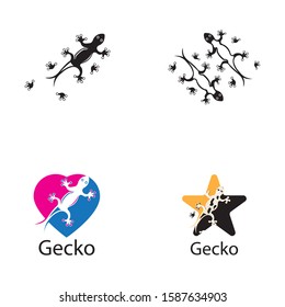 Lizard Chameleon Gecko animall logo and symbol vector illustration