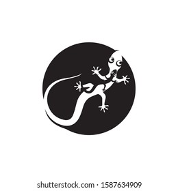 Lizard Chameleon Gecko animall logo and symbol vector illustration