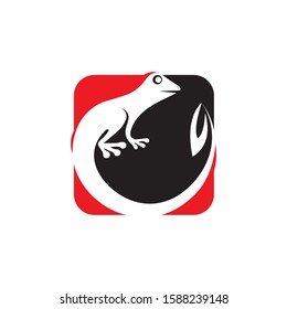 Lizard Chameleon Gecko animall logo and symbol vector illustration