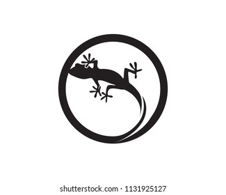 Lizard Chameleon Gecko Silhouette black 