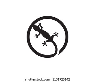 Lizard Chameleon Gecko Silhouette black 
