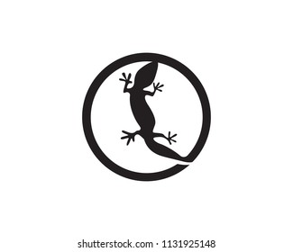 Lizard Chameleon Gecko Silhouette black 