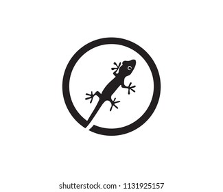 Lizard Chameleon Gecko Silhouette black 