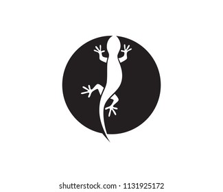 Lizard Chameleon Gecko Silhouette black 